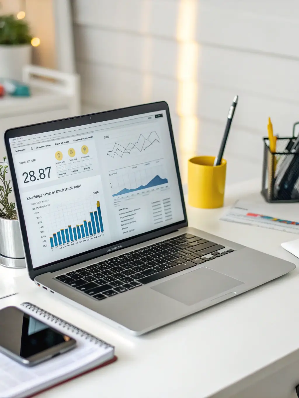 A high-quality image of a well-written blog post on a laptop screen, showcasing engaging content and a clear call-to-action button, used to represent the blog content creation services of D.I.B Logistics LLC.