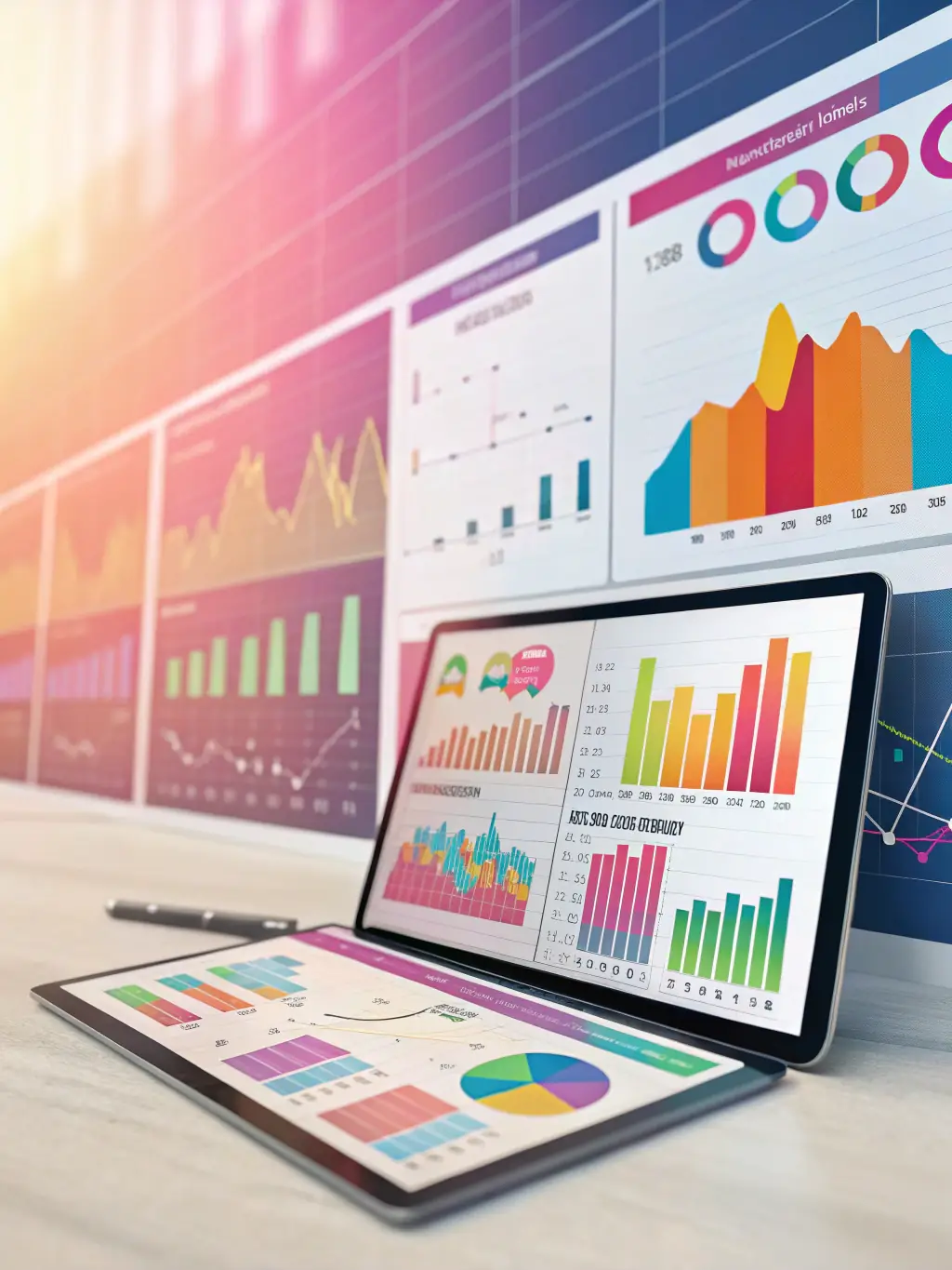 A visually appealing image of a professionally designed infographic, highlighting key statistics and data points related to a client's industry, used to showcase the infographic design services of D.I.B Logistics LLC.